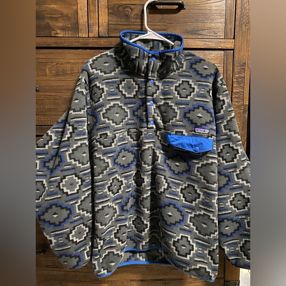 Vintage Aztec Patagonia Synchilla Snap T Fleece